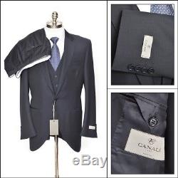 NWT CANALI 1934 Navy 3PC Wool Slim Fit Cutaway Suit Tuxedo 54 8R 44 fits 42 R