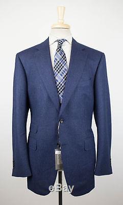NWT CANALI 1934 Navy Blue Striped Wool 2 Button Slim Fit Suit Size 56/46 R $1895