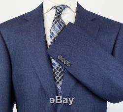 NWT CANALI 1934 Navy Blue Striped Wool 2 Button Slim Fit Suit Size 56/46 R $1895