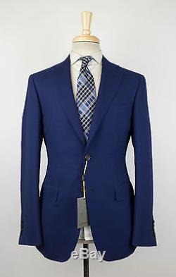 NWT CANALI 1934 Navy Blue Wool Blend 2 Button Slim Fit Suit Size 48/38 R $1895