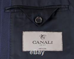 NWT CANALI 1934 Oxford Blue Striped Wool 2 Button Slim Fit Suit 58/48 R $1995