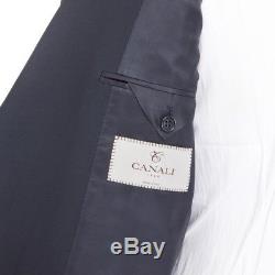 NWT CANALI 1934 Solid Midnight Blue Wool Slim Fit 2Btn Suit 56 6R 46 / 44 R