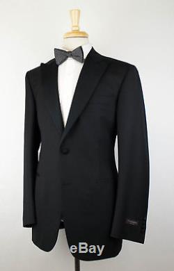 NWT CANALI Black Wool Slim/Trim Fit Peak Lapels Tuxedo Suit 50/40 L Drop 7 $1895