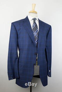 NWT CANALI EXCLUSIVE 1934 Blue Super 150's Wool Slim/Trim Fit Suit 58/48R $2495