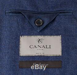 NWT CANALI EXCLUSIVE 1934 Blue Super 150s Wool Blend Slim Fit Suit 54/44 R $2995