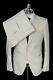 NWT CARUSO Beige Twill Stretch Cotton Slim Fit Three Button Suit 40 R (EU 50)