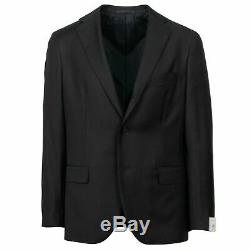 NWT CARUSO Black Wool 3 Roll 2 Button Slim Fit Suit 50/40 R Drop 8