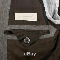 NWT CARUSO Brown Linen 3 Roll 2 Button Slim Fit Suit 54/44 R Drop 8