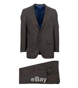 NWT CARUSO Brown Wool 3 Roll 2 Button Slim/Trim Fit Suit 50/40 R Drop 7