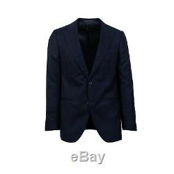 NWT CARUSO Navy Blue Cashmere Blend Two Button Slim Fit Suit 50/40 R Drop 8