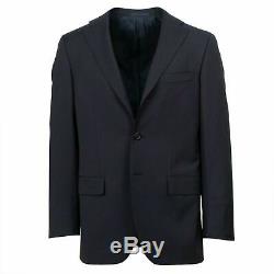 NWT CARUSO Navy Blue Wool 3 Roll 2 Button Slim Fit Suit 48/38 R Drop 7