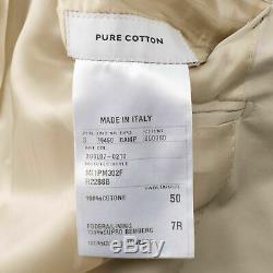 NWT CARUSO Tan Cotton 3 Roll 2 Button Slim/Trim Fit Suit 50/40 R Drop 7