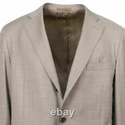 NWT CARUSO Tan Wool 3 Roll 2 Button Slim/Trim Fit Suit 58/48 R Drop 7