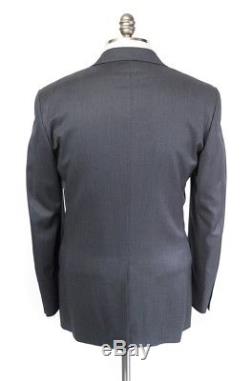 NWT CORNELIANI CC COLLECTION Gray Super 120s Slim Fit 3/2 Roll Suit 52 42 Drop 8