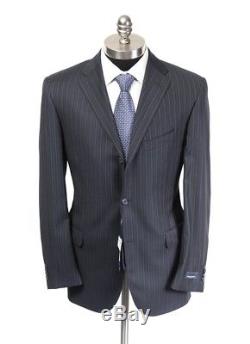 NWT CORNELIANI CC COLLECTION Navy Extrafine Wool 3/2 Roll Slim Fit Suit 50 40 R