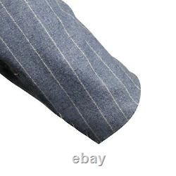 NWT DORIANI FOR CARUSO Blue 3 Roll 2 Button Trim Fit Wool Suit 48/38 R Drop 7