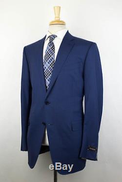 NWT ERMENEGILDO ZEGNA Blue Wool 2 Button Slim/Trim Fit Suit 56/46 L Drop 7 $3495