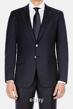 NWT Isaia Slim-Fit'Gregorio' Navy Blue Suit 38R (Eu 48R) Drop 7