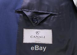 NWT New CANALI Current Dark Royal Blue 2-Btn DB Slim Fit Wool Suit 38R