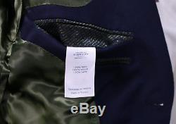 NWT New CHARLES TYRWHITT Navy Half Canvas 2B Slim Fit Wool Flannel Suit 40L