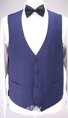 NWT New CORNELIANI Navy Blue Shawl 3-Pc Slim Fit Wool-Mohair Tuxedo Suit 42R