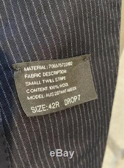 NWT Ralph Lauren Black Label Italy AUSTIN Slim Fit Navy Wool Suit 42R 35 $2395