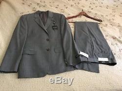 NWT Ralph Lauren Brand Light Gray 2pc Slim Fit Mens Suit Size 42 Short 36 W