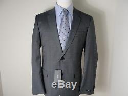 NWT Recent Hugo Boss Men's Blue 2 Button Side Vented Slim Fit Suit Size 44R/W38
