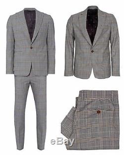 Nwt Vivienne Westwood Grey Prince Of Wales Slim Fit James Suit. Uk 44r It 54r