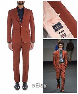 Nwt Vivienne Westwood Man Rust Slim Fit James One Button Suit. Uk 40r, Eur 50r