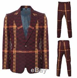 Nwt Vivienne Westwood Man Slim Fit Basket Weave One Button Suit. Uk 40r, It 50r