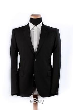 New 1600$ GIVENCHY Fine Wool Black 2 Button Suit 46US 56EU Slim Fit