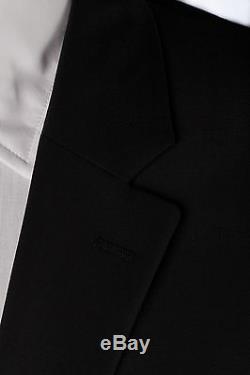 New 1600$ GIVENCHY Fine Wool Black 2 Button Suit 46US 56EU Slim Fit