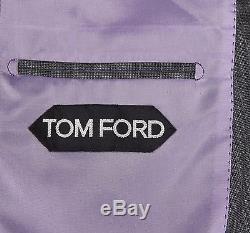 New 2016 Tom Ford 3 Piece Gray Suit Slim Fit Base E Model Size 38 (48 EU) NWT