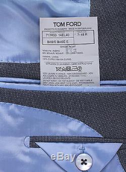New 2017 TOM FORD Dark Gray 3 Piece Slim-Fit Suit Wool 38 R US/48 IT 38R $5450