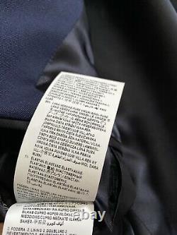 New $2375 Versace Mens Suit Slim Fit Blue 40R US (50R Eu) Italy