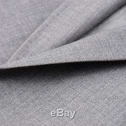 New $2750 GUCCI Solid Light Gray Slim-Fit'Monaco' Wool Suit 46 R (Eu 56)