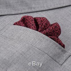 New $2750 GUCCI Solid Light Gray Slim-Fit'Monaco' Wool Suit 46 R (Eu 56)