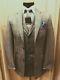 New 3 Piece Classic Dark Gray Wool Men's Suit Slim Fit Custom 40 42 44 46 48+