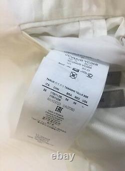 New Armani Collezioni M-Line White Cotton Stretch Slim Fit Suit 56/46US $1895.00