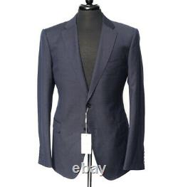 New Armani Collezioni M Navy Blue Nailhead Line 2Btn Slim Fit Suit 52 42 / 40 R