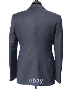 New Armani Collezioni M Navy Blue Nailhead Line 2Btn Slim Fit Suit 54 44 / 42 R