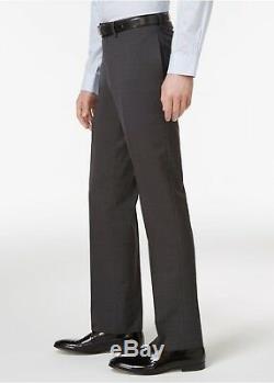 New Calvin Klein X Extreme Slim Fit Grey Wool Micro Pinstripe Suit 42 L 35w $650