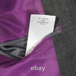 New! Charles Tyrwhitt 38 Long Grey Slim Fit Merino Business Suit Jacket