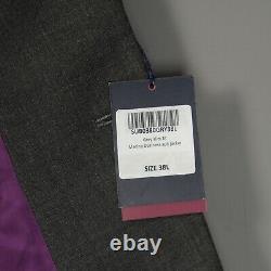 New! Charles Tyrwhitt 38 Long Grey Slim Fit Merino Business Suit Jacket