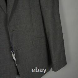 New! Charles Tyrwhitt 38 Long Grey Slim Fit Merino Business Suit Jacket