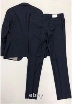 New DKNY Suit Men 42S Trousers 36'' Navy Blue. Modern Slim Fit. RRP tags £495