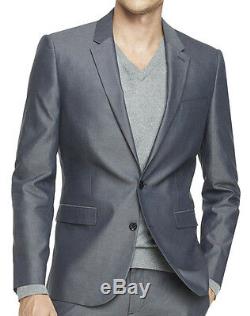 New EXPRESS Men's Oxford Slim Fit Cotton Blazer Suit Jacket, NWT40R$200