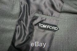 New Gorgeous Tom Ford Mens Grey Suit Peak Lapel Slim Fit Jacket Uk 42l /44l