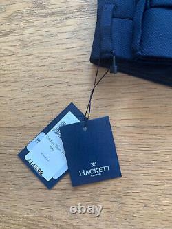 New Hackett London Birdseye Slim Fit Suit Trousers, Navy, 36R